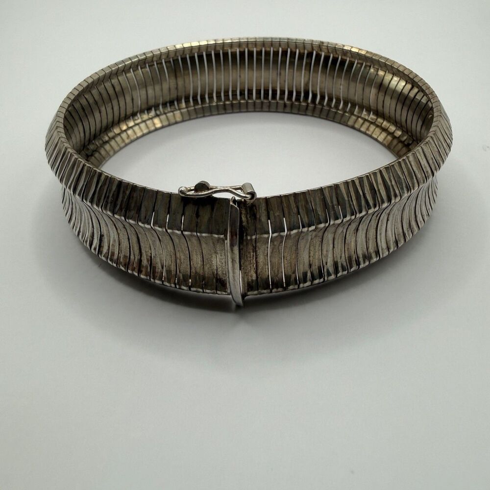 JCM Italy 925 Sterling Silver Herringbone Bracelet 8.5" 30.2g